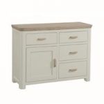 Empire Wooden Small Sideboard In Stone Painted