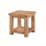 Solero End Table Square In Ashwood With Undershelf