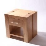 Electra Wooden Square End Table With 1 Drawer