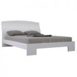 Victoria Modern Bed In White High Gloss