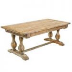Dixon Wooden Rectangular Dining Table In Natural