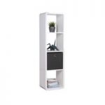 Emerson Shelving Unit In White High Gloss With 4 Compartments
