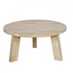 Teramo Large Side Table Round In Solid Oak