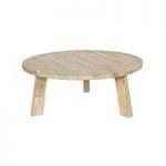 Teramo Modern Coffee Table Round In Solid Oak