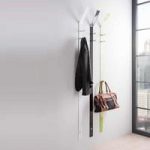 Wardley Wall Mounted Coat Rack In Metal With 3 Hooks