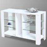 Cologne Modern Display Cabinet In White High Gloss