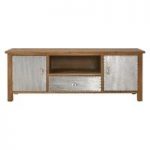 Sophia Wooden TV Stand With 2 Doors And 1 Drawer