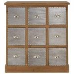 Sophia Wooden Storage Cabinet With 9 Drawers