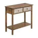 Sophia Wooden Console Table With 2 Drawers