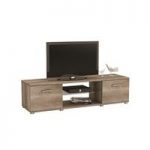 San Diego Wooden TV Stand In Monument Oak With 2 Doors