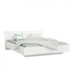 Sophia Modern Double Bed In White High Gloss