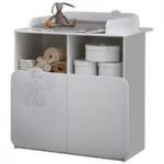 Prague Childrens Chest of Drawers In White With Changing Unit