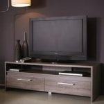 Alaska Wooden TV Stand In Dark Oak With 2 Drawers