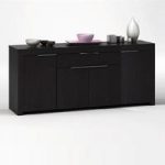 Malvern Sideboard In Ebony With 4 Doors And Drawer