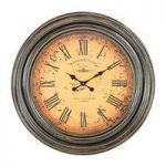 Maderian Wall Clock Round In Metal Effect