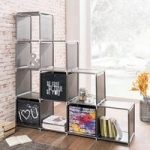 Vetra Display Stand In Anthracite With 10 Compartments