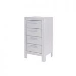 Wrexham Chest Of Drawers In Concrete Grey With 4 Drawers
