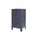 Wrexham Chest Of Drawers In Grey With 4 Drawers