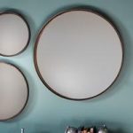 Marion Decorative Round Wall Mirror Large In Bronze