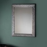 Durban Wall Mirror Rectangular In Silver