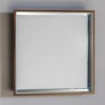 Allure Wall Mirror Square In Copper With Wooden Frame