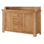 Solero Large Sideboard In Ashwood With 2 Doors And 3 Drawers