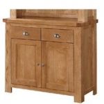 Solero Wooden Small Sideboard In Ashwood With 2 Doors