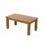 Merino Wooden Coffee Table In Shesham And Gloss Touch