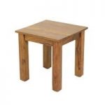Merino Wooden End Table In Shesham And Gloss Touch