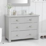 Platina Small Chest Of Drawers In Grey With 4 Drawers