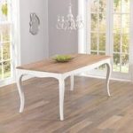 Marco Wooden Dining Table Rectangular In Acacia And Ivory