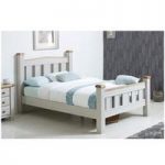 Barista Cotemporary Wooden Bed In Grey