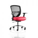 Avram Home Office Chair In Cherry With Castors