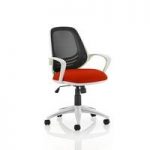 Haydon Office Chair In Pimento With White Frame