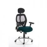 Coleen Home Office Chair In Kingfisher With Castors