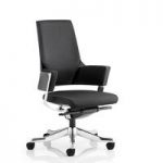 Cooper Office Chair In Black Fabric With Medium Back