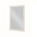 Brooklyn Wooden Wall Mirror Rectangular In Stone Painted