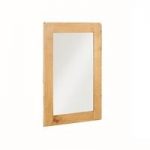 Heaton Wooden Wall Mirror Rectangular In Solid Oak