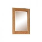 Heaton Wooden Bedroom Wall Mirror Rectangular In Solid Oak