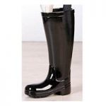 Stiefel Rain Boot Ceramic Umbrella Stand In Black