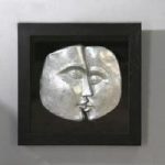 Helena Faces Wall Art Square In Silver And Black