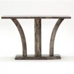 Colton Marble Console Table Rectangular In Pearl Grey