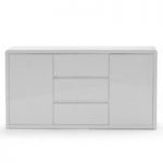 Hayley Modern Sideboard In White High Gloss With 2 Doors