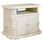 Sawyer TV Stand In Mactan Stone With 2 Doors And Shelf