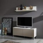 Terence Living Room Set 1 In White And Sand Front
