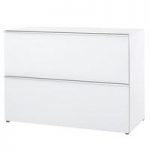 Amber Drawer Chest In White With Glass Top And Fronts