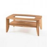Robyn Wooden Coffee Table In Core Beech With Glass Top Inserts