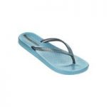 Ipanema Blue and Silver Flip-flops Mesh