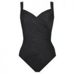 Miraclesuit 1 Piece Black Swimsuit Cup E to G Sanibel Solid