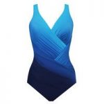 Miraclesuit 1 Piece Dip Dye Blue Swimsuit Jillian Cup B to G